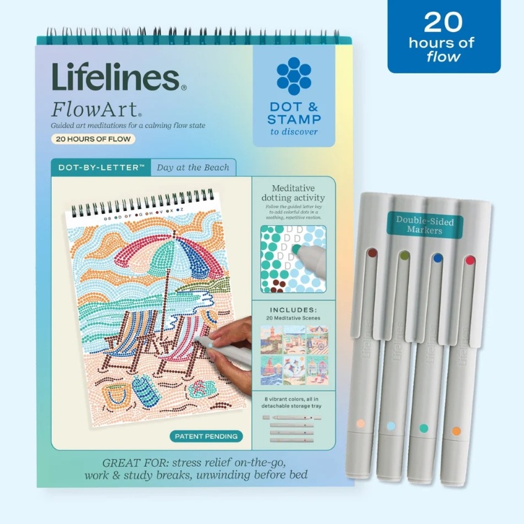 Lifelines Dot art - beach