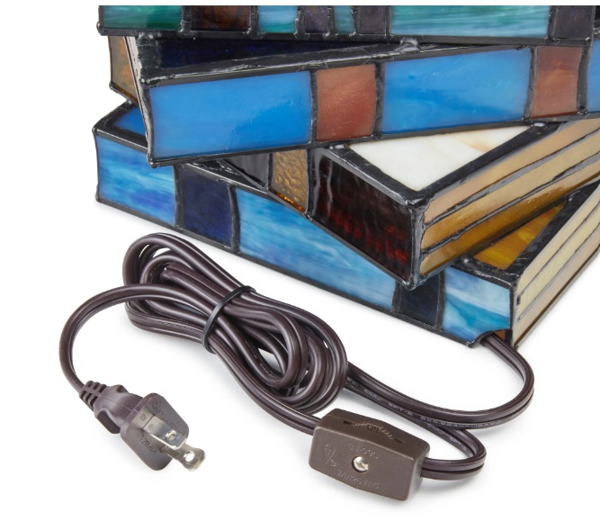 Stained Glass Book Lamp
